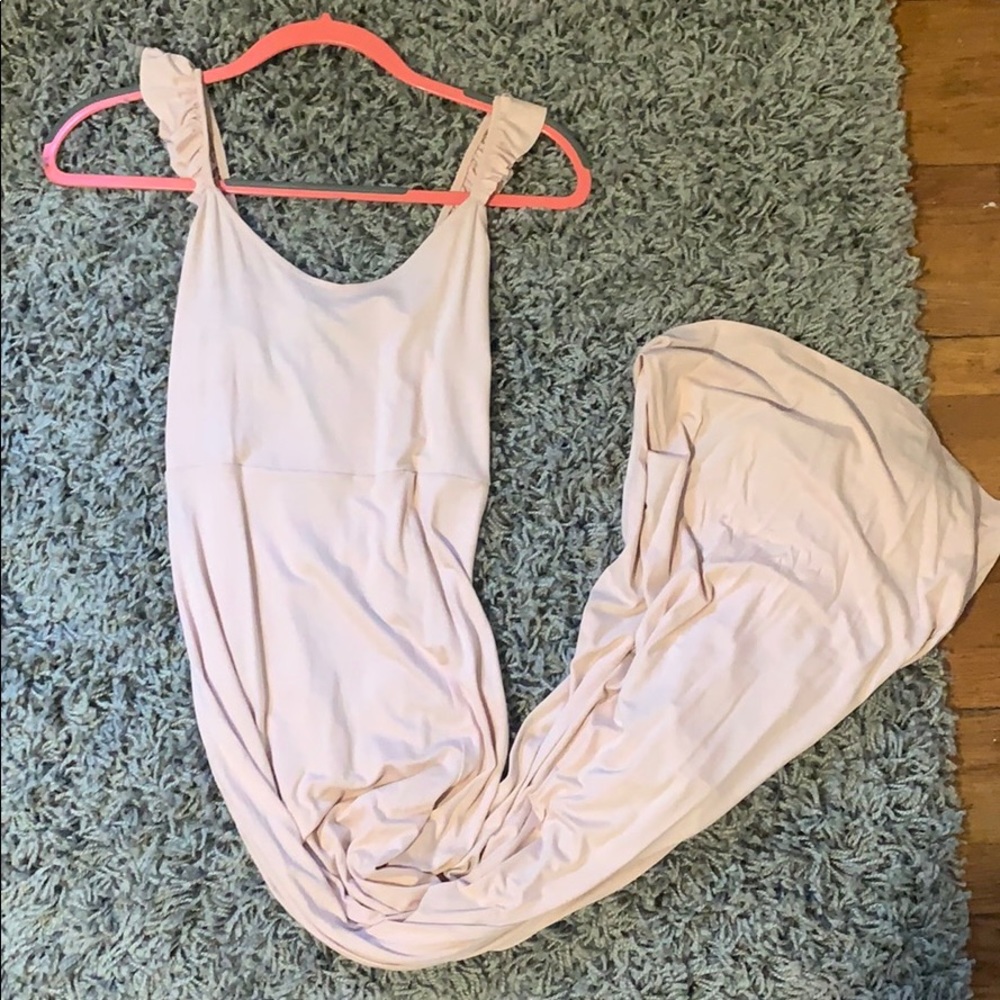 Maxi light pink dress